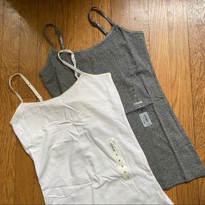 Set of two camis size Small built in bra